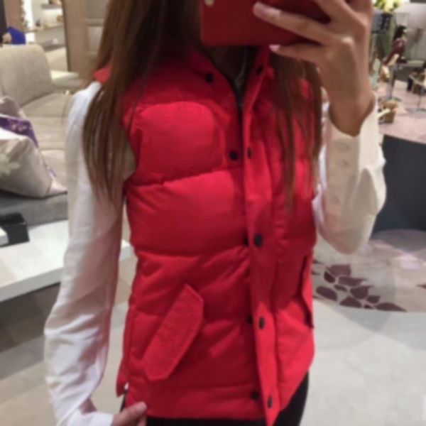 

waw11 winter vests woman tyle stand collar white goose down ladies waistcoat sleeveless button zipper slanting pockets femme warm vest, Black;white