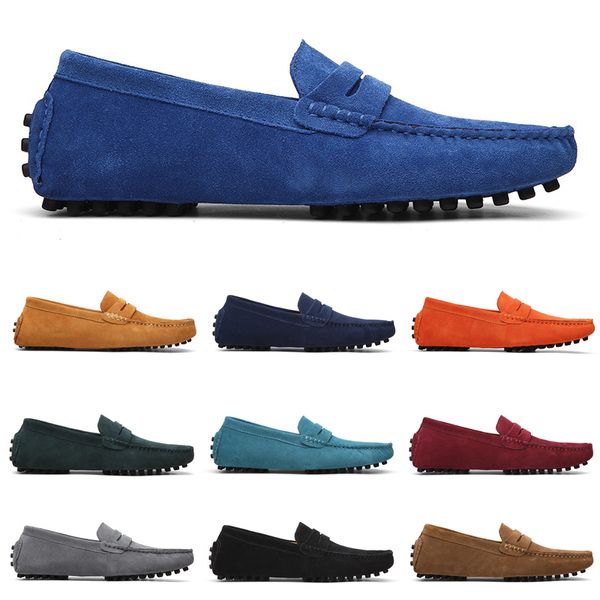 

non-brand designer loafers shoes slip-on men casual chaussures mens dress sneakers blue red black 38-47 item 27