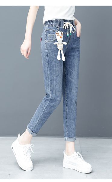 

light blue the new foot haroun pants brim straight trousers