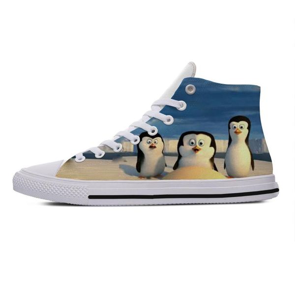 

men walking shoes cartoon funny cute penguins of madagascar breathable male zapatos hombre sapatos custom shoes