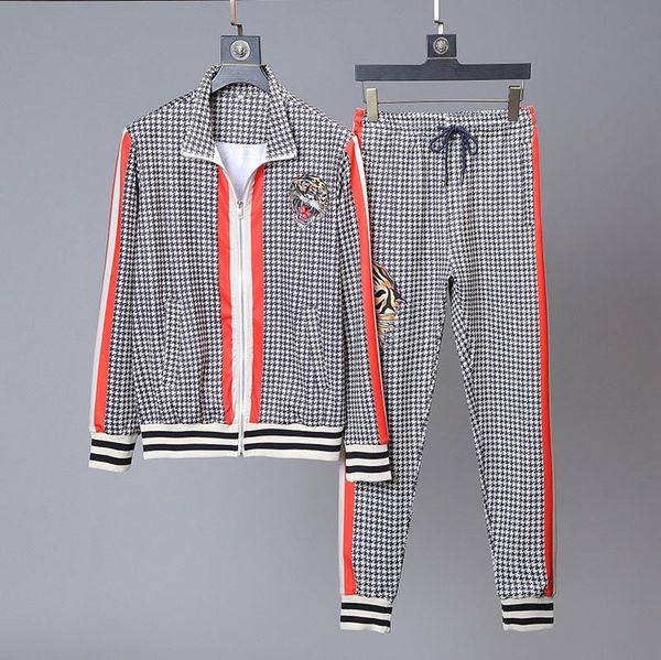 

2020ss new european and american paris brand sportswear new men's sportswear men's casual luxury sportswear eye print fashion jogg, Gray