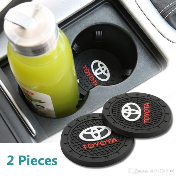 2019 2 75 Inch Car Interior Accessories Anti Slip Cup Mats For Toyota Crown Reiz Prius Corolla Landcruiser Prado Coaster Highlander From