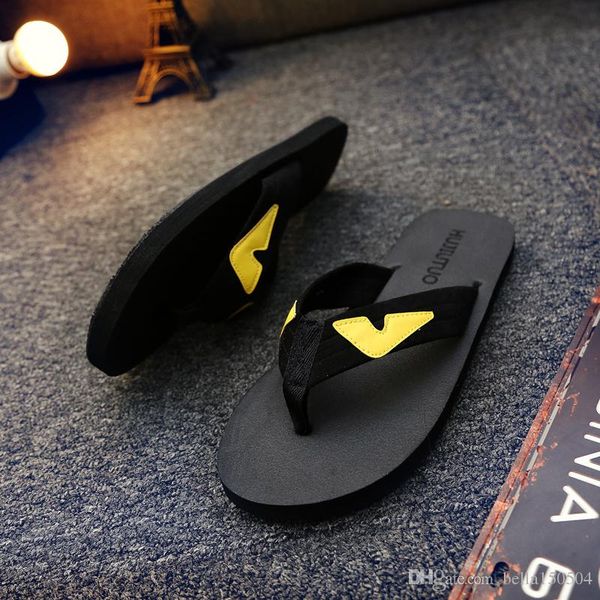 

бесплатная доставка моды легкие non-slip мужские тапочки сандалии случайные нескользящей летние случайные тапочки битнику обязательно иметь, Black