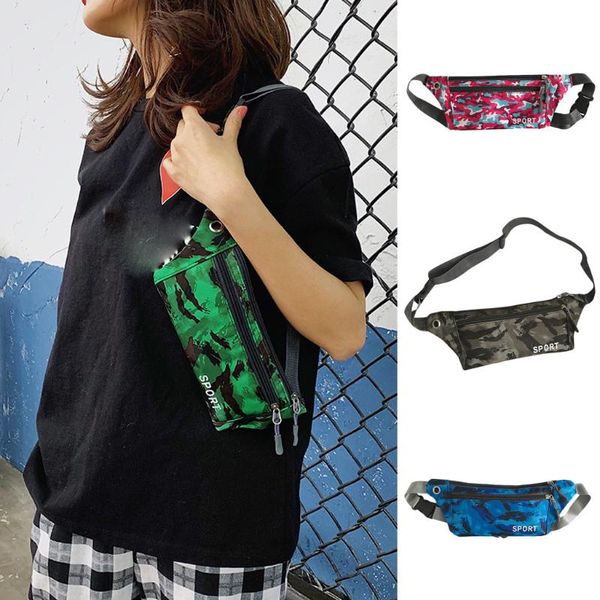 

crossbody bag women bags fashion nylon waterproof sports camo waist bag shoulder simple handbag casual bolsas feminina 2.11