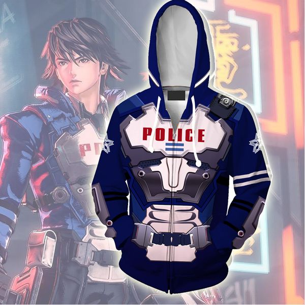 

new astral chain hoodie sweatshirt game anime cosplay costume women men couple hood clothing new, Black