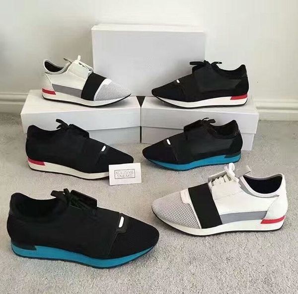

new ss race runners perfect quatily mens trainers lace-up casual shoes with original box and dust bag menshoes size 39-46, Red;white