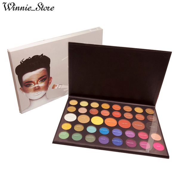 

By epacket makeup eye beauty jame charle eye hadow palette 39 color chri tma eye hadow powder palette with gift