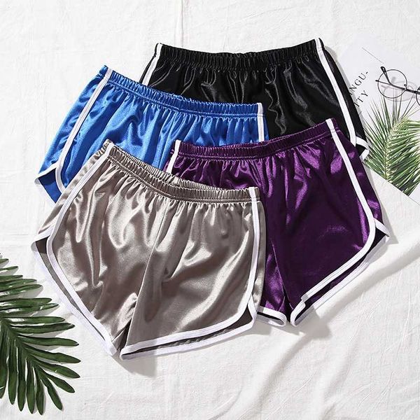 

sports shorts women's loose high waist home sleeping short beach yoga leisure running korean short, Black;blue