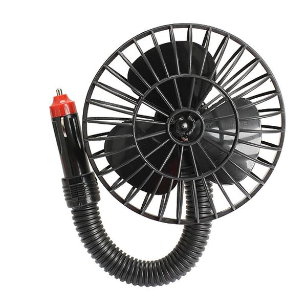 

portable car cooling fan 12v auto mini cooler cigarette lighter charger with suction cup ventilador coche for caravan black