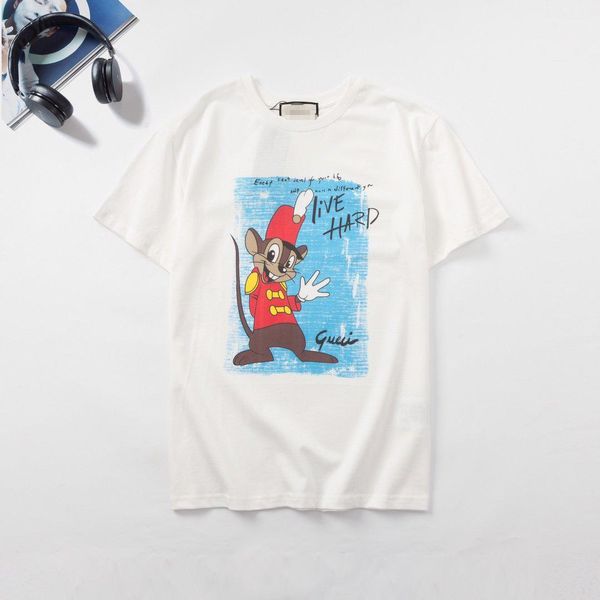 

20ss luxury t shirt mens women brand designer t-shirt mouse printed tees short sleeve fashion streetwear designer tee hoodie 2050502h, White