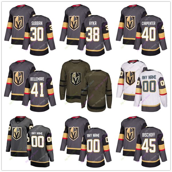 

Malcolm Subban Tomas Hyka Ryan Carpenter Pierre-Edouard Bellemare Jersey 2019 Vegas Golden Knights Home Away New Third Women Youth Salute to