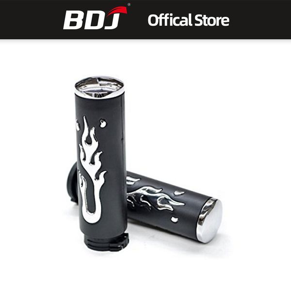 

bdj for 25mm metal motorcycle black chrome aluminum bar hand grips fit