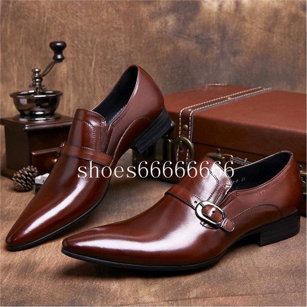 

2020 новых прибытия люкс ручной подлинной кожаные мужские ботинки платья удобные бизнес обувь указал подлинные волосы стилиста обувь fdzhlzj, Black