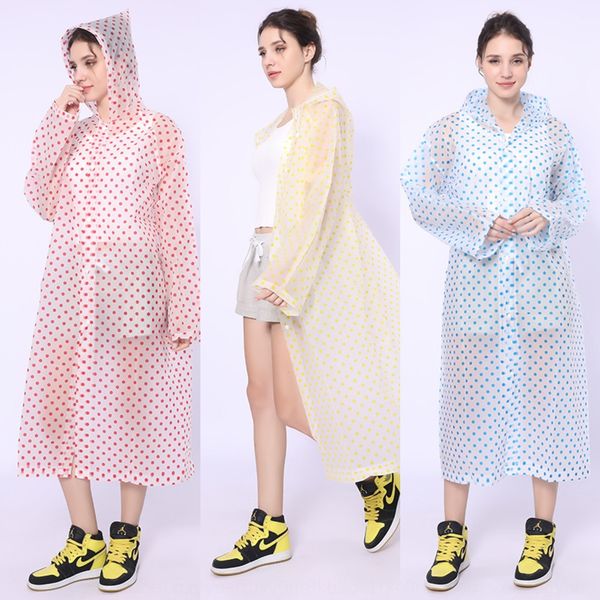 

eva raincoat cloak protection printing outdoor light raincoat foam protection non-disposable conjoined hiking poncho, Red;brown