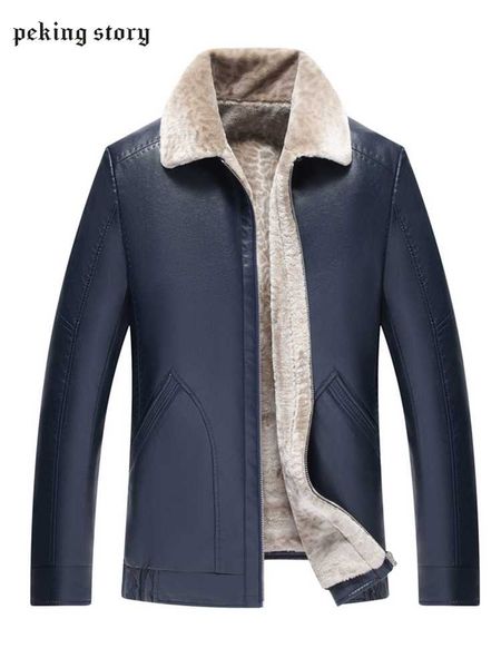 

peking story men black and blue casual leather coats 2018 men's fashion faux leather pu jackets male zipper jackets overcoats