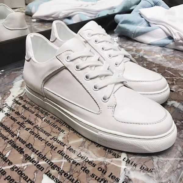

new season designer shoe fashion luxury women shoes men's leather lace up platform oversized sole sneakers white black casual shoes sty
