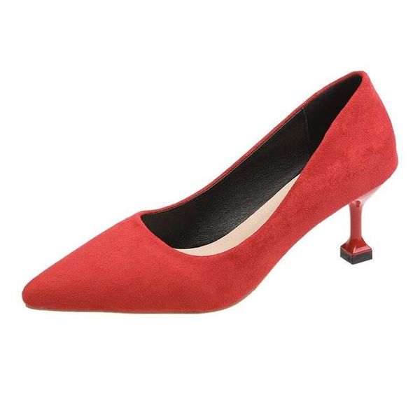 

fashion thin high heels shoes women pumps pointed toe work shoes slip on high heels spring footwear sandals female pumps shoes, Black