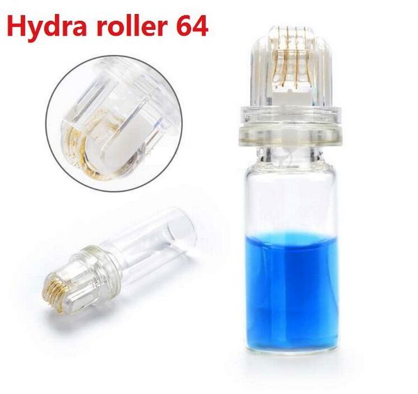 nuovo Titanium Hydra Roller 64 punte d'oro dell'ago Microneedle Automatic derma roller 0.25mm 0.5mm 1.0mm