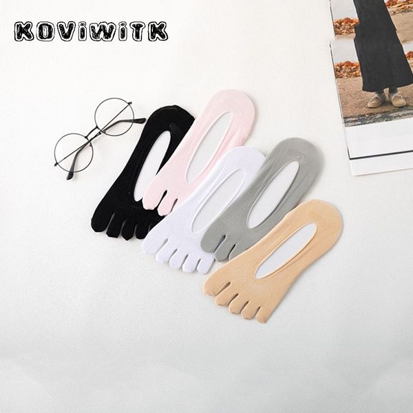 

ankle invisible socks women no show sock non-slip summer boat low five fingers toe hidden with toes 2019 unsichtbare anti slip, Black;white