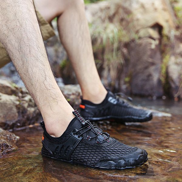 

new men water shoes sports aqua barefoot quick dry breathable non-slip for mountaineering outdoor lmh66