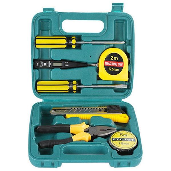 

12pcs household repair hand tool kit wrench screwdriver toolbox digital pen