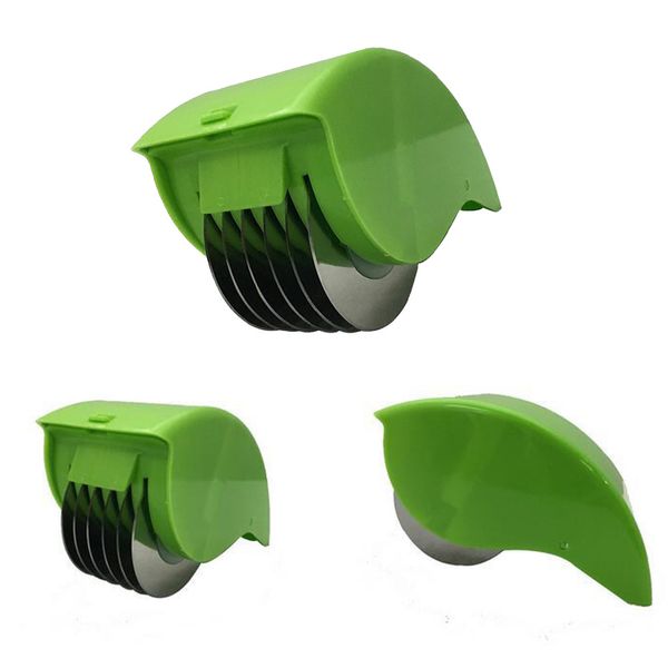 

stainless steel roller cut gadget vegetables kitchen onions chopped green pepper garlic press sp99