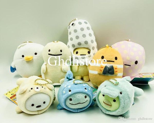 

new 8 styles 3"-4" 8cm-10cm marine series sumikko plush doll anime collectible stuffed keychains pendants party gifts soft toys