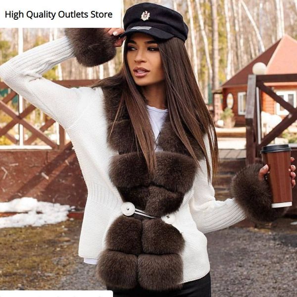 

pre-sale fur sweater fur sweater long 60cm length 30 days delivery after order for a month, Black