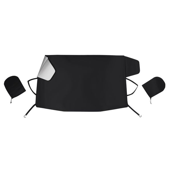 

auto windshield snow sun cover tarp ice scraper frost removal car truck van suv car cover 75"l x 0.1"w x 42.25"h inches #g10