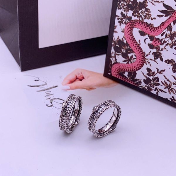 

2020 latest products sterling silver retro ring stripes ring fashion trend ring luxury jewelry supply