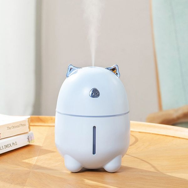 

230ml usb air diffuser cute pet humidifier mini aroma diffuser mist maker fogger car purifier atomizer with night light for home