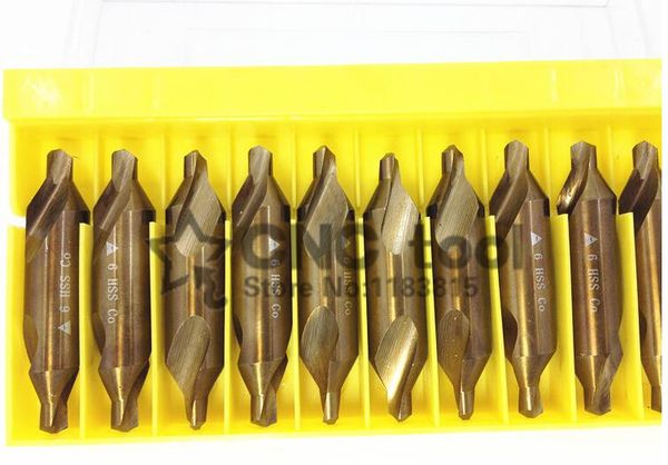 

delivery 1.0mm~5.0mm 10pcs hss co m35 60 degrees containing cobalt spiral center drill processing of stainless steel etc