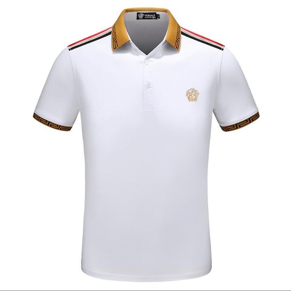 

Cotton ummer men embroidery lapel hort leeve hirt men lei ure t hirt lu 935ury brand de igner printing ver 913ce polo