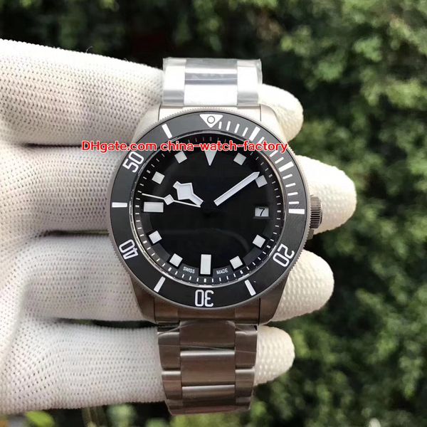

edition wristwatches 42mm 25600 25600tn 25600tb titanium bracelet swiss eta 2824-2 movement automatic mechanical mens watch watches, Slivery;brown