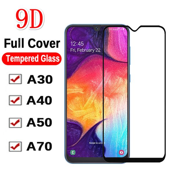 

10шт 9D стекло на A50 для Samsung Galaxy SM A30 A40 A70 SamsungA 50 50 30 70 A505 A505F SamsungA50 Защитное закаленное