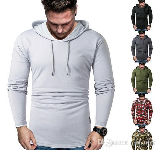 

plus size 3xl casual hooded sweater punk boy streetwear army camoflage men's hoodies sweatshirts hip hop sportswear pullover, Black