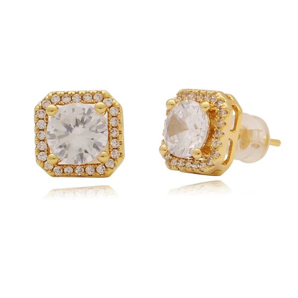 real gold stud earrings