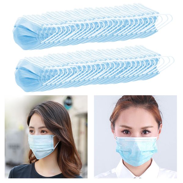 

50 pieces disposable reusable breathable anti-haze mouth mask dustproof mask