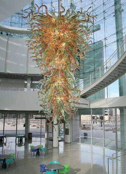 

100% handmade light big blown chihuly style murano glass modern art chandelier kitchen decor pendant light