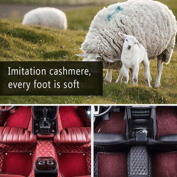 

non-slip polyester foot pad car carpet durable car floor mat decoration cover
