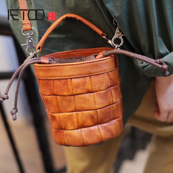 

aetoo new large capacity single shoulder bag black soft leather wide shoulder strap bucket bag leather vertical large
