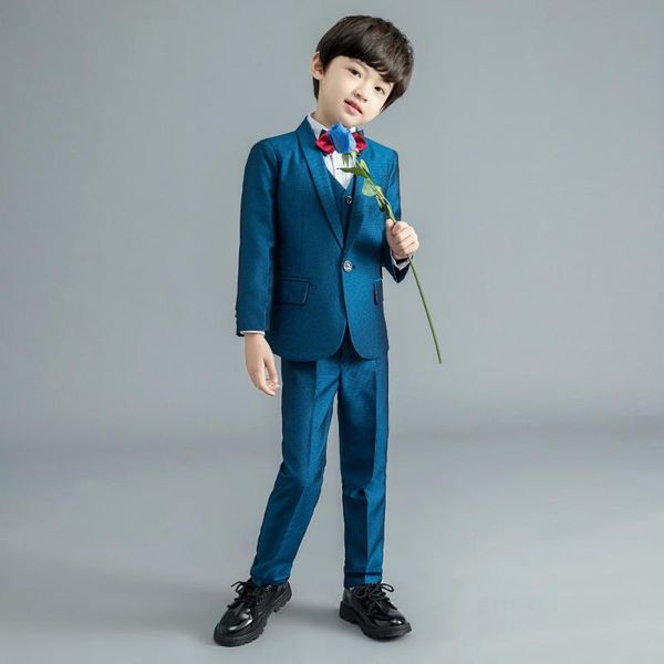 

юаньл новых мальчики костюмы для свадеб фортепиано blazer пальто малыши костюм силма fit однобортного, Black