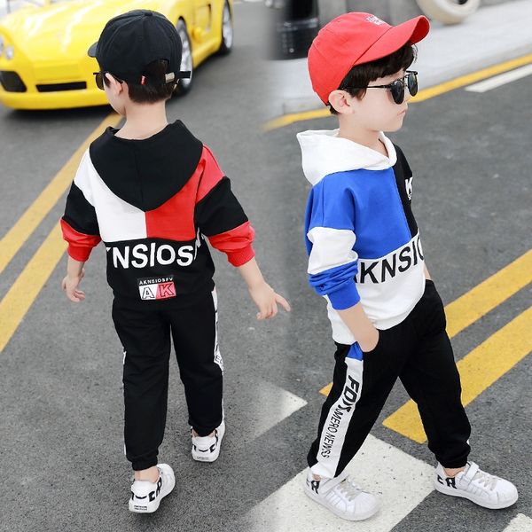 

men's wear 2020 boy's western men's suit handsome autumn clothes children's leisure sports two-piece suit