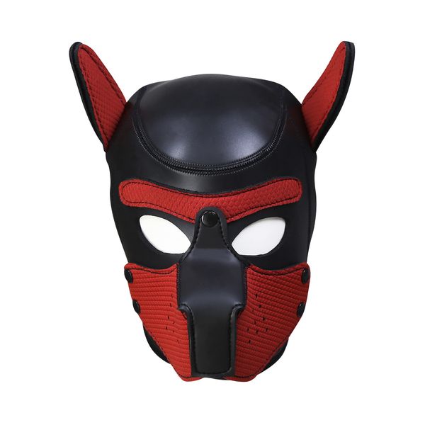 

wholesale toys 10 colors special toys dog head covers masks products, Red;black