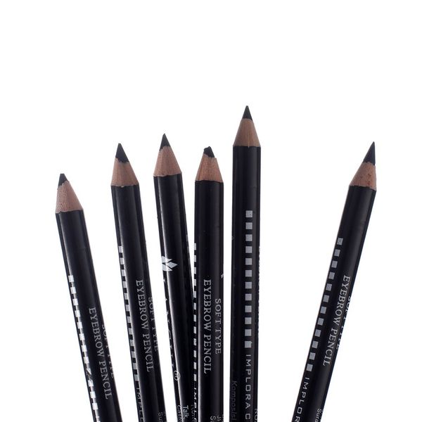 

double head waterproof durable easy to color 12 stick eyebrow pencil black