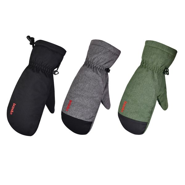 

ski gloves girls boys waterproof warm gloves snow winter & wrist strap for skiing snowboarding