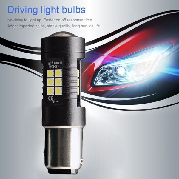 

2pcs 3030 21smd 1157 high power 6500k super white led fog lights driving bulbs