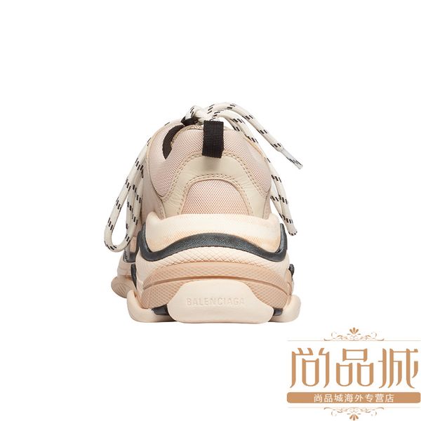 

customized multi luxury triple s designer low new arrival sneaker combination soles boots mens womens runner shoes sports casual, Black