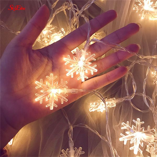 

snowflake light string 10m/100led romantic fairy star led lights outdoor wedding home party new year decoration 8zmm252