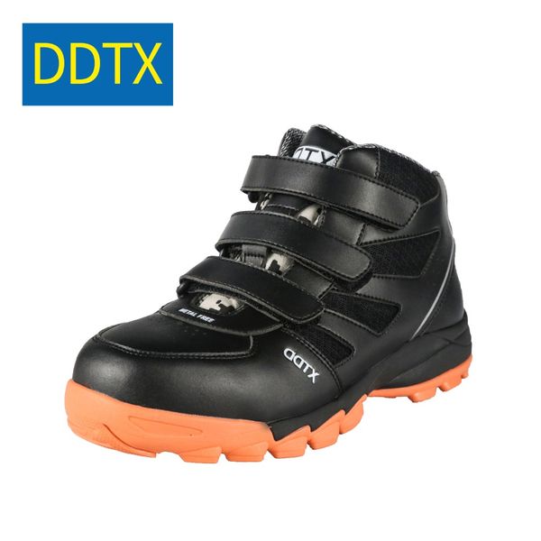 

ddtx composite toe safety boots work shoes men light anti-smashing puncture proof electrical insulation footwear black